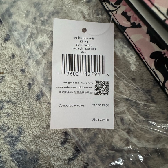 Kate Spade dahlia floral pink multi crossbody - Picture 3 of 4